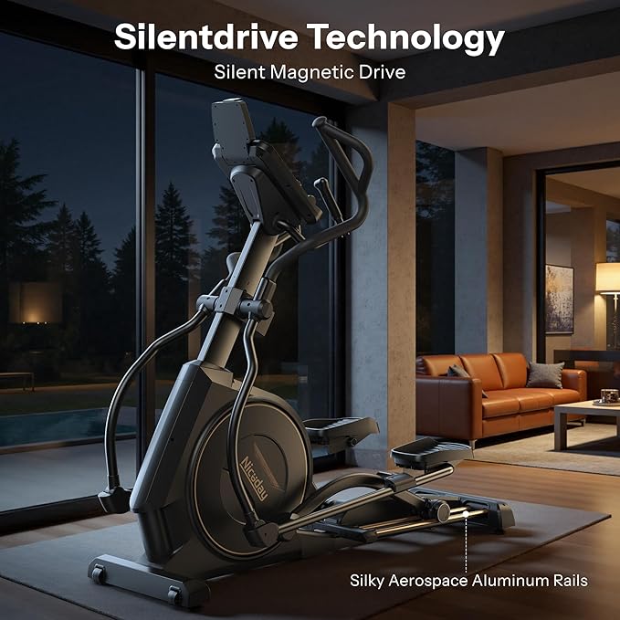 Niceday Elliptical Exercise Machines, Elliptical Machines for Home Use, Elliptical Training Machines with 20IN Stride and 32-Level Resistance, Magnetic Elliptical Machine with 20-Level Power Incline