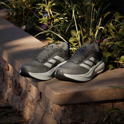 adidas Men's Response Pace Running, Black/White/Matte Silver, 10.5
