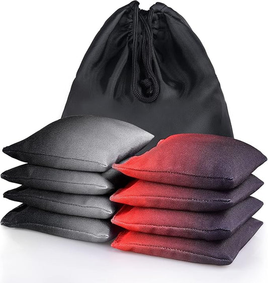 Weather Resistant Cornhole Bags, Gradient Corn Hole Bags Set of 8, Cornhole Bean Bags, Modified