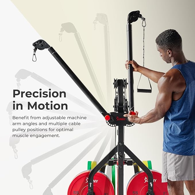 Sunny Health & Fitness Multifunctional Strength Training Home Gym ??Complete Workout Equipment with Training Attachments, Optional Squat Stand, Power Rack Cage, Adjustable Incline Bench