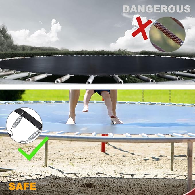 72pcs Trampoline Springs 5.5 inch: Trampoline Replacement Parts Springs with Puller Tool for Indoor Outdoor Trampolines,Heavy Duty Stainless Steel,Weather Resistant