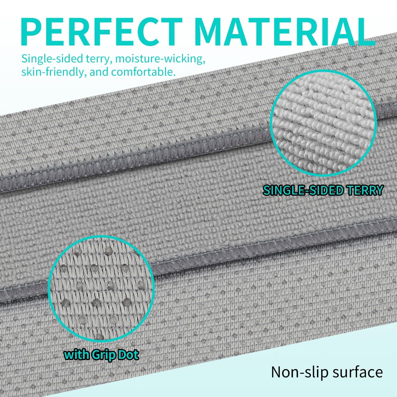 IFWIND 2 Pack Yoga Mat Towels with Grip Dot,Anti-Slip Hot Yoga Towel,Absorbent Microfiber Sweat Mat