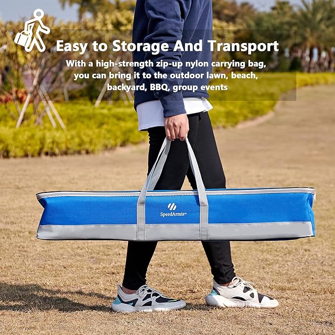 8 Players Croquet Set with 32In Regulation | 28In Standard Size Rubber Wood Mallets, Colored PE Ball, Wickets, 21In End Stakes - Lawn Backyard Game Kit for Teens/Adults/Family