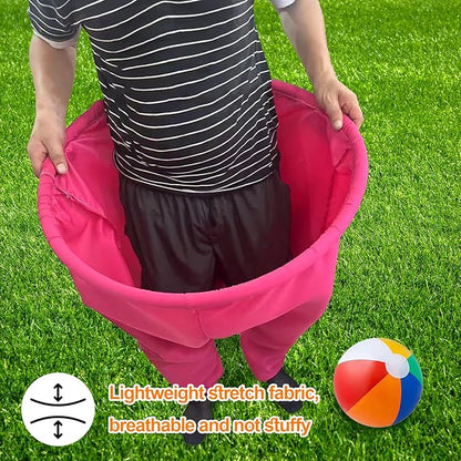Granny Pants Yard Game Set with Bouncy Balls & Pump,Giant Stretchy Pants, Fun Tossing Games Props for Outdoor Parties, Group Gatherings, Adults and Family