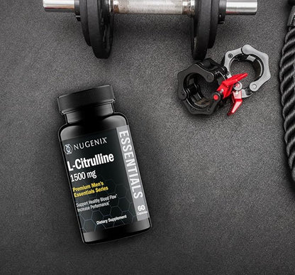 Nugenix Essentials L-Citrulline Supplement for Enhanced Blood Flow and Performance - 1500 mg, 120 Capsules