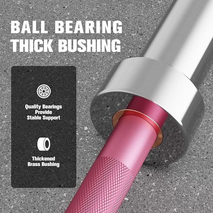 RITFIT Olympic Barbell 4ft/4.8ft/6ft - 2 Inch Weight Bar for Strength Training, Weightlifting, Squat, Deadlift, Bench Press, Curl, Overhead Press - 350lbs/500lbs Capacity