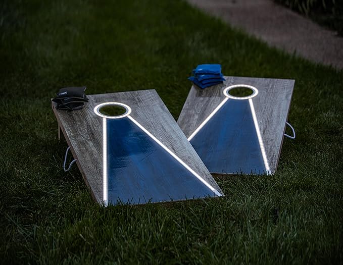 Triumph LED Keyhole 2' x 4' Cornhole Set with Light-Up Path and Scoring