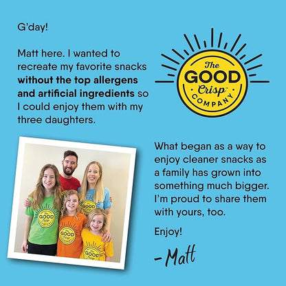 The Good Crisp Company, Good Crisps Minis (Original, 1.6 Ounce, Pack of 12) Non-GMO, Allergen Friendly, Potato Chip Snack Pack, Gluten Free Snacks