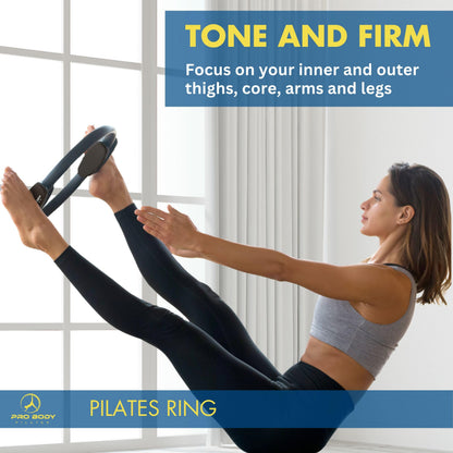 ProBody Pilates Circle - 14 Inch Magic Circle Pilates Ring (Black)