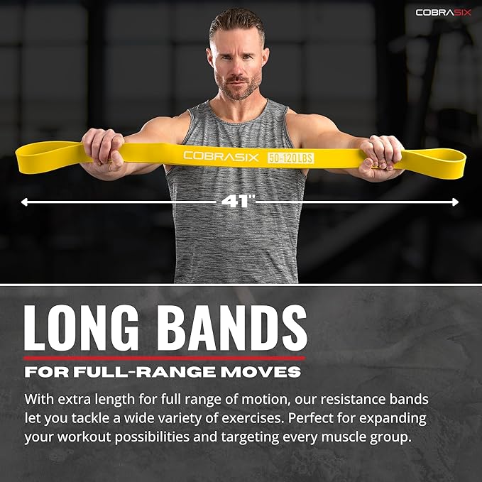 Resistance Bands for Working Out Men and Women | Resistance Bands for at Home Workouts, Powerlifting, Stretching, WOD, Strength Training and Pull Ups
