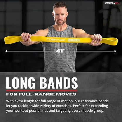 Resistance Bands for Working Out Men and Women | Resistance Bands for at Home Workouts, Powerlifting, Stretching, WOD, Strength Training and Pull Ups