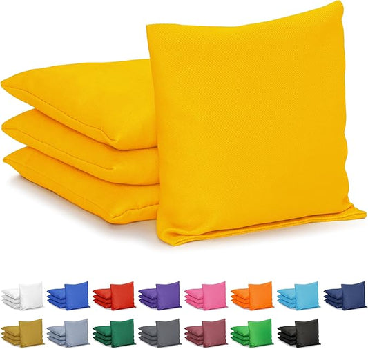 GoSports Classic Cornhole Bean Bags Set of 4-16 Colors Available - Regulation All Weather, Mix and