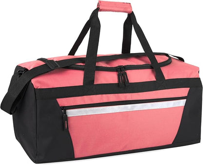 40 Liter, 22 Inch Reflective Duffle Bag with Shoulder Strap for Men, Women, Travel