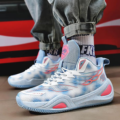 High Top Womens Mens Basketball Shoes Breathable Non Slip Outdoor Sneakers Comfortable Fashion Athletic Training Sport Shoes