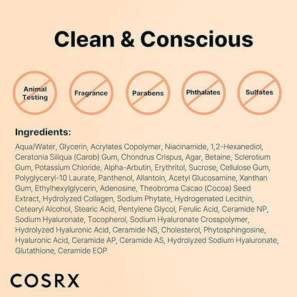 COSRX The Alpha-Arbutin Discoloration Care Hydrogel Face Masks Skincare 3 EA, Collagen Face Mask, Travel Essentials, Overnight Face Mask, Korean SkinCare