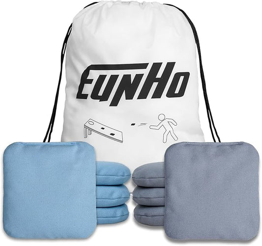 EunHo Cornhole Bags Set of 8 Regulation Size & Weight Corn Hole Bean Bags Official Professional All