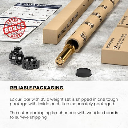 LIONSCOOL Premium 4ft/4.9ft/6ft Barbell for Strength Training and Olympic Weightlifting, 2 Inch Bar for Squats, Curls, Deadlifts, Presses, Hip Thrusts, 350lbs/500lbs/700lbs Weight Capacity