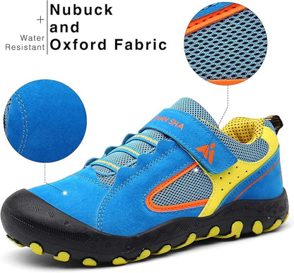 Mishansha Kids Hiking Boots Toddler Girls Boys Hiking Shoes Water-Resistant Anti-Collision Non-Slip Athletic Outdoor Trekking Boots