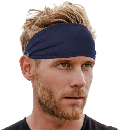 Mens Headband | Sweat Headbands for Men Working Out Running Sports Gym – Athletic Cycling Football