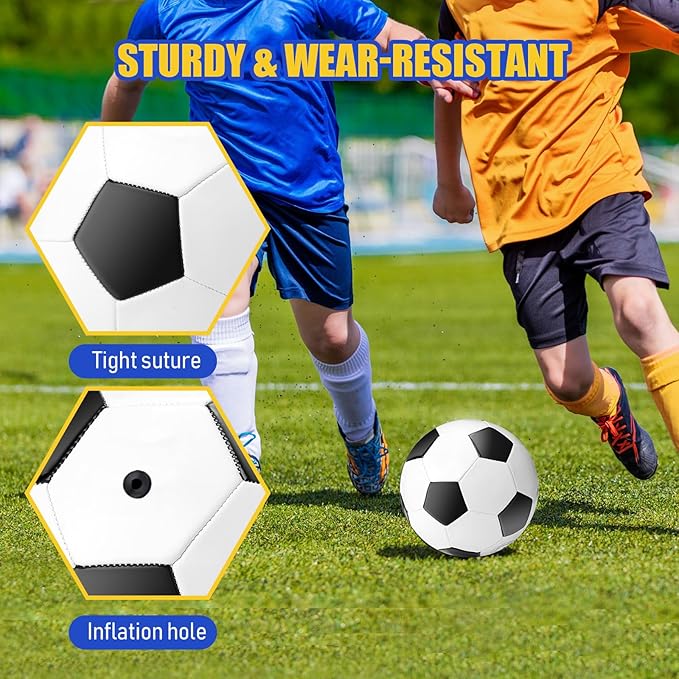 8 Pcs Sports Balls Set Include Basketball Football Soccer Volleyball with 2 Sport Equipment Bags 2 Pumps for Teens Youth Adult Outdoor Operation Christmas Ball Gifts