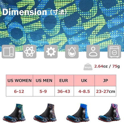 Azarxis Trail Gaiters Low Ankle Gators Shoes Boots Cover Breathable & Sand Protection for Men Women Running Triathlon Marathon Cycling Hiking Long Distance Backpacking Ourdoor Sports