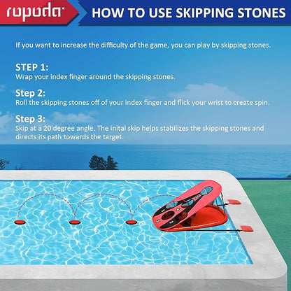 ropoda Pool Cornhole Board Set, 3ft x 2ft Corn Hole Games for Adults, Cornhole Set Floating, Pool Games for Adults, Water and Land Dual-Purpose, Easy Setup, Beach Toys for Family, Beach/Lawn Toys