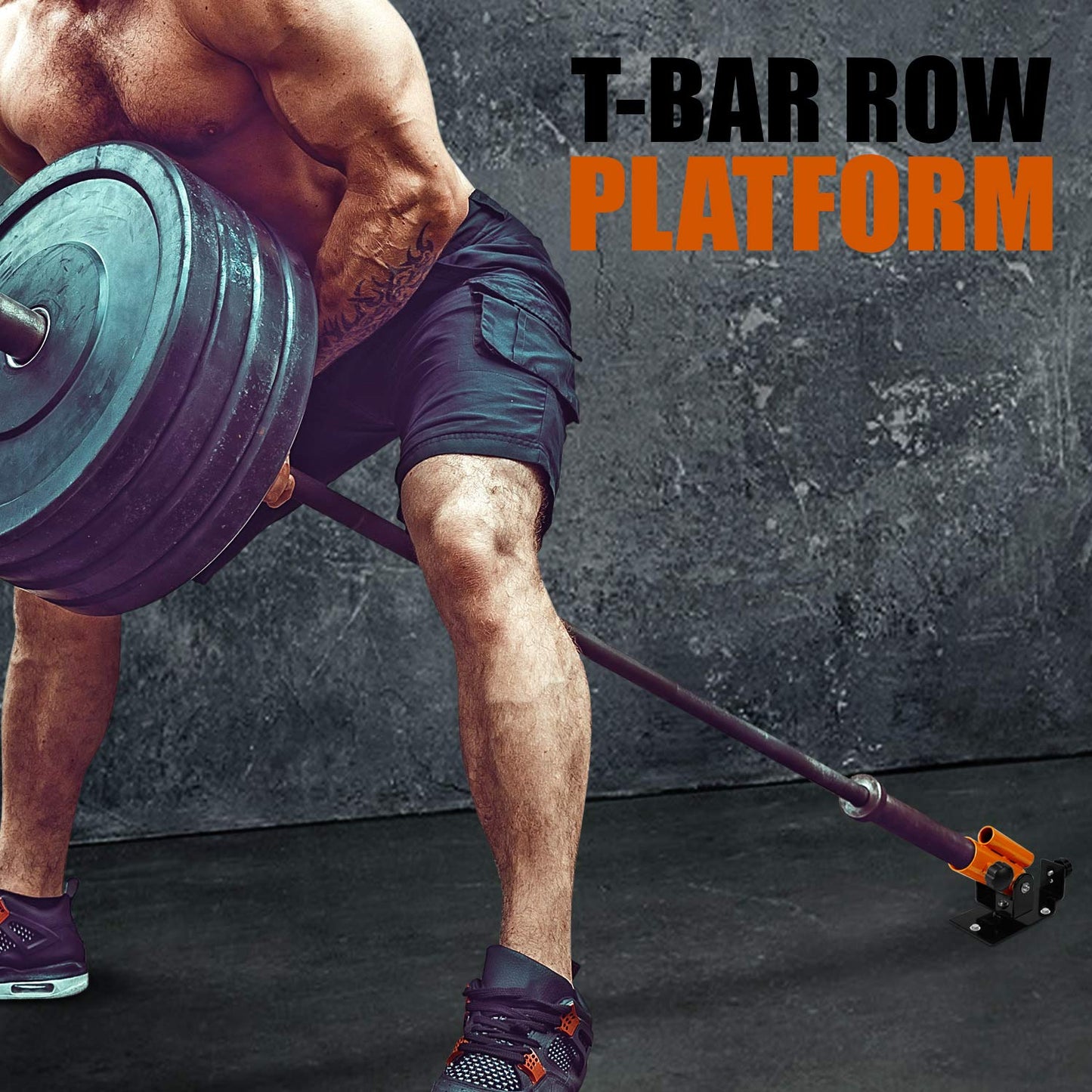 Yes4All Landmine Attachment for Barbell, Adjustable T Bar Row Attachment, Heavy Duty 360-Degree