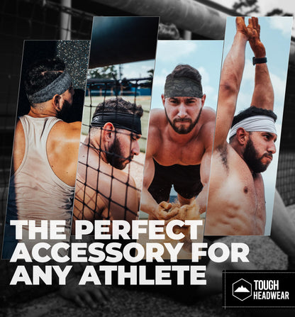 Mens Headband | Sweat Headbands for Men Working Out Running Sports Gym – Athletic Cycling Football