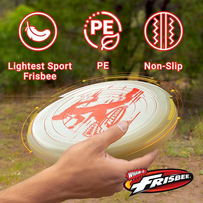 Wham-O Frisbee All Sport Flying Disc 140g, 9.85 Inch, Durable Sports Disc with Non-Slip Grip for Outdoor Beach Backyard Games,Team Sports and Family Fun