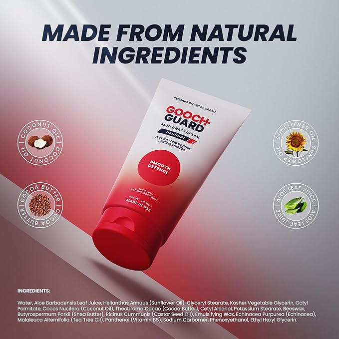 Chamois Cream Tube – Anti Chafing Cream for Men & Women Athletes – Non-Greasy, Fast-Absorbing Formula for Cycling, Running, Hiking, Fitness & Outdoor Sports (4oz 1pack)