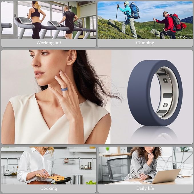 15 Pack Cover Compatible with Oura Ring Gen 4/Gen 3 Horizon/Gen 3 Heritage, Anti-Scratch Silicone Case for Oura Ring Protector for Women Men Working Out Gym, Support Charging with Cover on