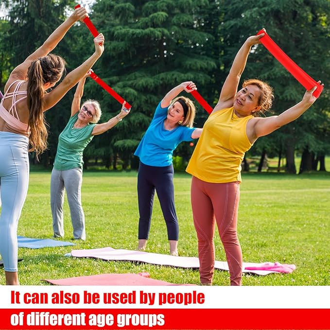 Deekin 20 Pcs Resistance Bands Resistance Loop Exercise Bands Exercise Equipment Elastic Drap Ring for Women and Men Home Fitness, Gym, Yoga