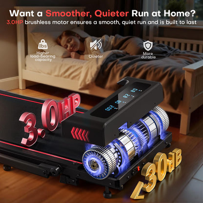 FOUSAE Treadmills for Home, App Compatible, 5 in 1 7.5MPH Foldable Treadmill with 10% Incline