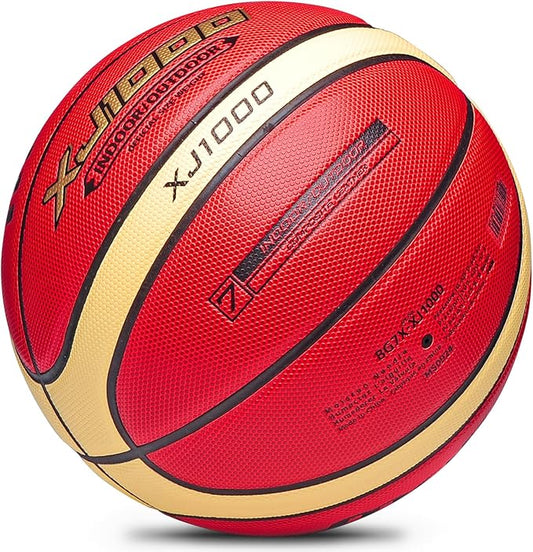 Training Soft Touch Rubber and Faux Leather Fighting Basketball, High Bounce Indoor Outdoor Basketball Gift