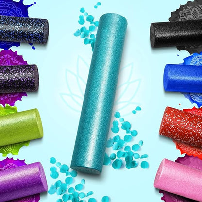 Yes4All High-Density EPP Round Back Roller Foam, Exercise Foam Roller for Yoga, Pilates & Stretching - 12, 18, 24, 36 inch