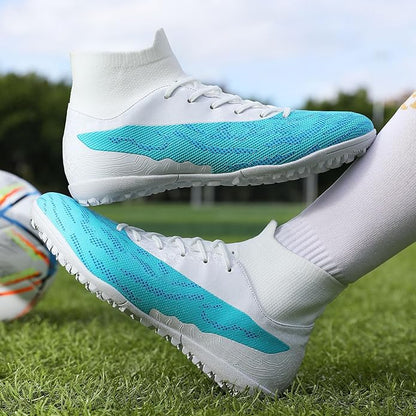 Soccer Cleats for Mens Womens Football Shoes Turf Soccer Shoes Indoor/Outdoor High-top Football Cleats AG/FG