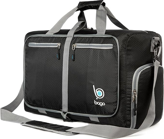 Bago Foldable Duffel Bags for Traveling Women & Men - 40L Sports Packable Duffle Bag for Travel