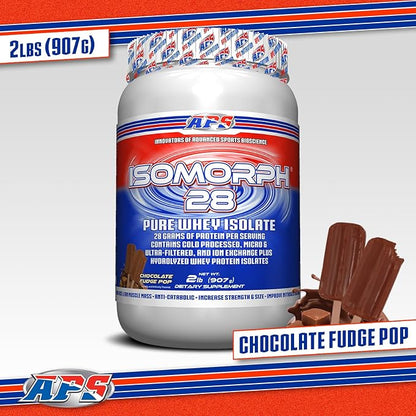 APS Nutrition Isomorph 28 Protein Powder | Pure Whey Isolate | Cold Pressed, Ultra- Filtered, & Ion Exchange Isolates | 28g Protein | 2 Pound (Chocolate Fudge Pop)