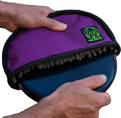 The Original Disc Golf Cleaning Tool with Microfiber & Turf | Flying Disc Golf Towel Accessories & Equipment | Patented Design