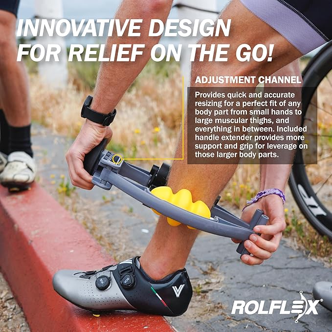 Rolflex Arm & Leg Massager Roller ??Muscle Roller to Address Golfer?™s Elbow, Tennis Elbow, Carpal Tunnel & More ??Arm & Leg Massage Roller for Muscle Tightness & Faster Recovery