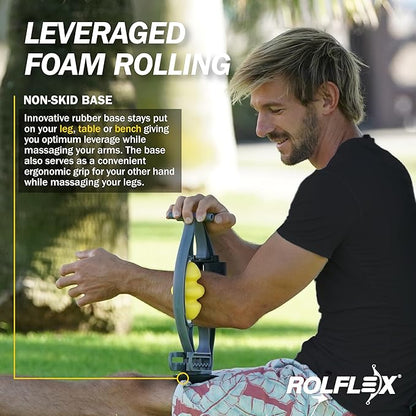 Rolflex Arm & Leg Massager Roller ??Muscle Roller to Address Golfer?™s Elbow, Tennis Elbow, Carpal Tunnel & More ??Arm & Leg Massage Roller for Muscle Tightness & Faster Recovery