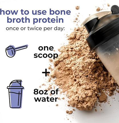 Beef Bone Broth Protein Powder - Purified Collagen Powder with 9 Amino Acids for Muscle and Skin Health - Rich Chocolate Flavor for a Tasty and Nutritious Experience