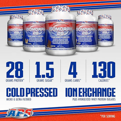 APS Nutrition Isomorph 28 Protein Powder | Pure Whey Isolate | Cold Pressed, Ultra- Filtered, & Ion Exchange Isolates | 28g Protein | 5 Pound (Cookies & Cream)