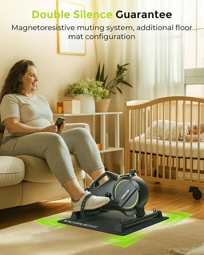 YOSUDA Under Desk Bike Pedal Exerciser - Magnetic Mini Exercise Bike for Arm/Leg Exercise, Desk Pedal Bike for Home/Office Workout