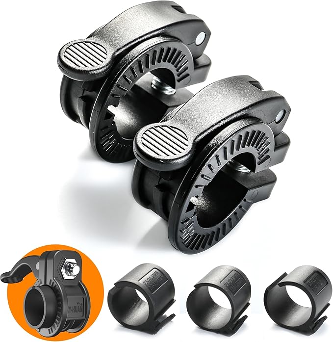 Narrow Barbell Clips 2.5cm Width for Olympic Bars, 0.9-1.18inch Adjustable Weight Clamps, Quick Release Locking Collars for Weightlifting