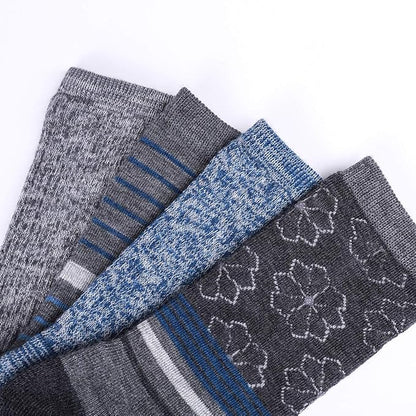 EnerWear 4 Pack Women's Merino Wool Outdoor Hiking Trail Crew Sock