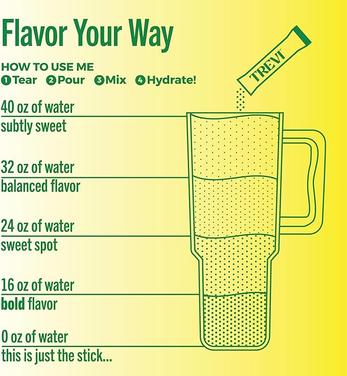 TREVI™ Sugar Free Electrolytes - Drink Mix Hydration Powder Packets - 28 Count - Lemon Lime