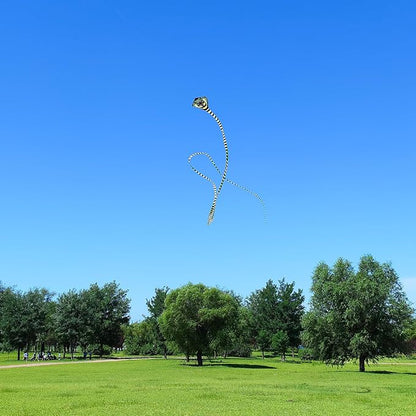 Large Cobra Kite for Adults Kids Boys with Super Long Tail, Extra Easy to Fly, Best Huge Kites for The Beach/Party/Field/Park, It Will Dominate The Sky!