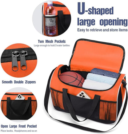 BuyAgain Duffle Bag, 17" Small Travel Carry On Sport Duffel Gym Bag.