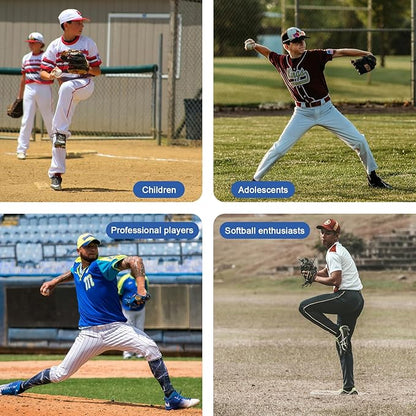 10x3 FT Softball Pitching Mat with Mound, Anti-Fade Softball Practice Turf Mat Indoor Outdoor Pitching Training Matt with Anti-Slip Bottom